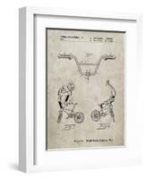 PP734-Sandstone Bicycle Handlebar Art-Cole Borders-Framed Giclee Print