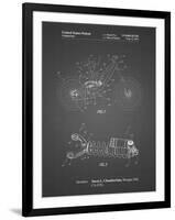 PP735-Black Grid Bicycle Shock Art-Cole Borders-Framed Giclee Print