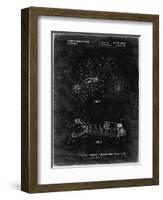 PP735-Black Grunge Bicycle Shock Art-Cole Borders-Framed Giclee Print