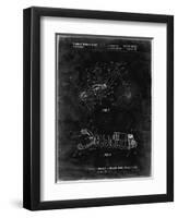 PP735-Black Grunge Bicycle Shock Art-Cole Borders-Framed Giclee Print