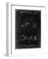 PP735-Black Grunge Bicycle Shock Art-Cole Borders-Framed Giclee Print