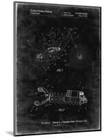 PP735-Black Grunge Bicycle Shock Art-Cole Borders-Mounted Giclee Print