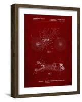 PP735-Burgundy Bicycle Shock Art-Cole Borders-Framed Giclee Print