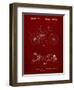 PP735-Burgundy Bicycle Shock Art-Cole Borders-Framed Giclee Print