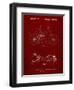 PP735-Burgundy Bicycle Shock Art-Cole Borders-Framed Giclee Print