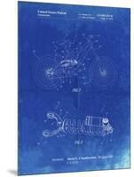 PP735-Faded Blueprint Bicycle Shock Art-Cole Borders-Mounted Premium Giclee Print