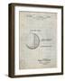 PP736-Antique Grid Parchment Billiard Ball Patent Poster-Cole Borders-Framed Giclee Print