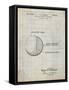 PP736-Antique Grid Parchment Billiard Ball Patent Poster-Cole Borders-Framed Stretched Canvas