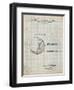 PP736-Antique Grid Parchment Billiard Ball Patent Poster-Cole Borders-Framed Giclee Print