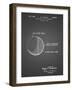 PP736-Black Grid Billiard Ball Patent Poster-Cole Borders-Framed Giclee Print