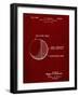 PP736-Burgundy Billiard Ball Patent Poster-Cole Borders-Framed Giclee Print