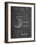 PP736-Chalkboard Billiard Ball Patent Poster-Cole Borders-Framed Giclee Print