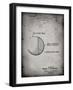 PP736-Faded Grey Billiard Ball Patent Poster-Cole Borders-Framed Giclee Print