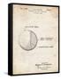 PP736-Vintage Parchment Billiard Ball Patent Poster-Cole Borders-Framed Stretched Canvas