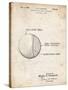 PP736-Vintage Parchment Billiard Ball Patent Poster-Cole Borders-Stretched Canvas