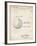 PP736-Vintage Parchment Billiard Ball Patent Poster-Cole Borders-Framed Giclee Print