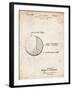 PP736-Vintage Parchment Billiard Ball Patent Poster-Cole Borders-Framed Giclee Print