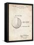 PP736-Vintage Parchment Billiard Ball Patent Poster-Cole Borders-Framed Stretched Canvas