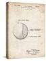 PP736-Vintage Parchment Billiard Ball Patent Poster-Cole Borders-Stretched Canvas