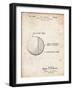 PP736-Vintage Parchment Billiard Ball Patent Poster-Cole Borders-Framed Giclee Print