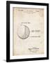 PP736-Vintage Parchment Billiard Ball Patent Poster-Cole Borders-Framed Giclee Print