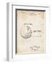 PP736-Vintage Parchment Billiard Ball Patent Poster-Cole Borders-Framed Giclee Print