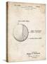 PP736-Vintage Parchment Billiard Ball Patent Poster-Cole Borders-Stretched Canvas