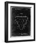 PP737-Black Grunge Billiard Ball Rack Patent Poster-Cole Borders-Framed Giclee Print