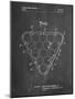 PP737-Chalkboard Billiard Ball Rack Patent Poster-Cole Borders-Mounted Giclee Print