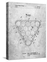 PP737-Slate Billiard Ball Rack Patent Poster-Cole Borders-Stretched Canvas