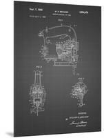 PP739-Black Grid Black & Decker Jigsaw Patent Poster-Cole Borders-Mounted Premium Giclee Print