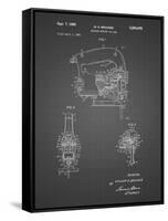 PP739-Black Grid Black & Decker Jigsaw Patent Poster-Cole Borders-Framed Stretched Canvas