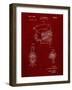 PP739-Burgundy Black & Decker Jigsaw Patent Poster-Cole Borders-Framed Giclee Print