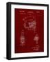 PP739-Burgundy Black & Decker Jigsaw Patent Poster-Cole Borders-Framed Giclee Print