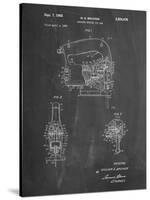 PP739-Chalkboard Black & Decker Jigsaw Patent Poster-Cole Borders-Stretched Canvas