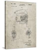 PP739-Sandstone Black & Decker Jigsaw Patent Poster-Cole Borders-Stretched Canvas