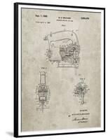 PP739-Sandstone Black & Decker Jigsaw Patent Poster-Cole Borders-Framed Premium Giclee Print