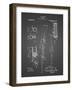 PP74-Black Grid Ithaca Shotgun Patent Poster-Cole Borders-Framed Giclee Print