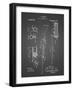 PP74-Black Grid Ithaca Shotgun Patent Poster-Cole Borders-Framed Giclee Print
