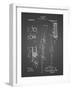 PP74-Black Grid Ithaca Shotgun Patent Poster-Cole Borders-Framed Giclee Print