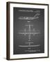 PP749-Black Grid Boeing RC-1 Airplane Concept Patent Poster-Cole Borders-Framed Giclee Print