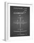 PP749-Black Grid Boeing RC-1 Airplane Concept Patent Poster-Cole Borders-Framed Giclee Print