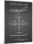 PP749-Black Grid Boeing RC-1 Airplane Concept Patent Poster-Cole Borders-Mounted Giclee Print