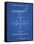 PP749-Blueprint Boeing RC-1 Airplane Concept Patent Poster-Cole Borders-Framed Stretched Canvas