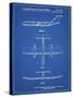 PP749-Blueprint Boeing RC-1 Airplane Concept Patent Poster-Cole Borders-Stretched Canvas