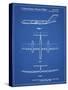 PP749-Blueprint Boeing RC-1 Airplane Concept Patent Poster-Cole Borders-Stretched Canvas
