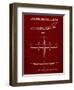 PP749-Burgundy Boeing RC-1 Airplane Concept Patent Poster-Cole Borders-Framed Giclee Print