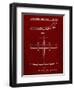 PP749-Burgundy Boeing RC-1 Airplane Concept Patent Poster-Cole Borders-Framed Giclee Print