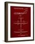 PP749-Burgundy Boeing RC-1 Airplane Concept Patent Poster-Cole Borders-Framed Giclee Print