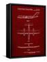 PP749-Burgundy Boeing RC-1 Airplane Concept Patent Poster-Cole Borders-Framed Stretched Canvas